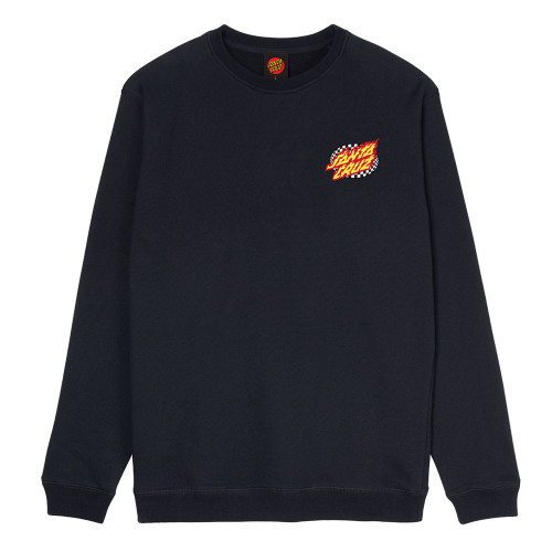 Santa Cruz Ανδρικό φούτερ Oval Check Flame Crew
